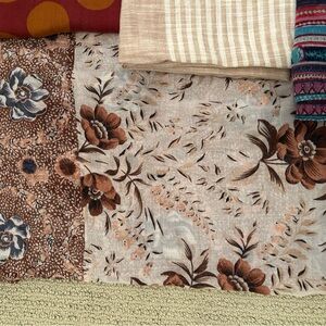 Floral and Striped scarfs